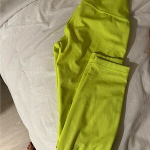 lululemon athletica Neon Yellow Leggings